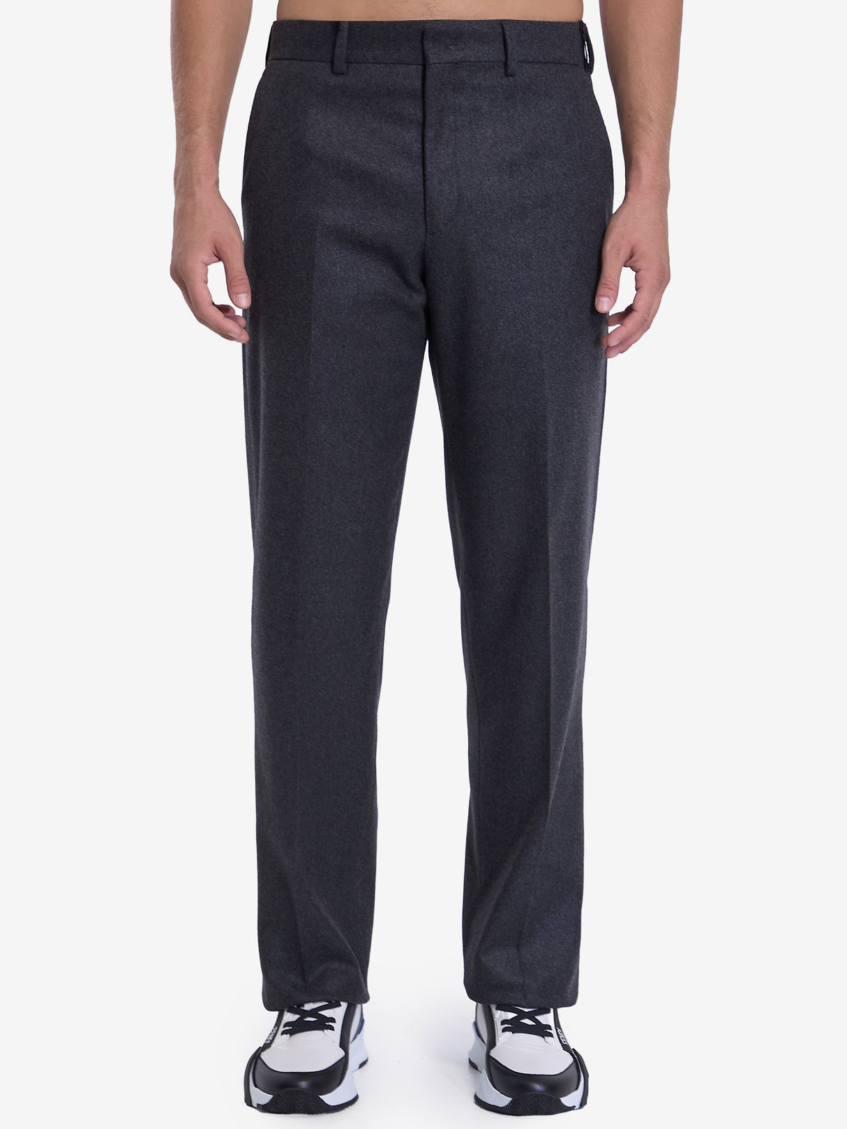 FENDI Straight-Leg Pleated Cashmere Trousers