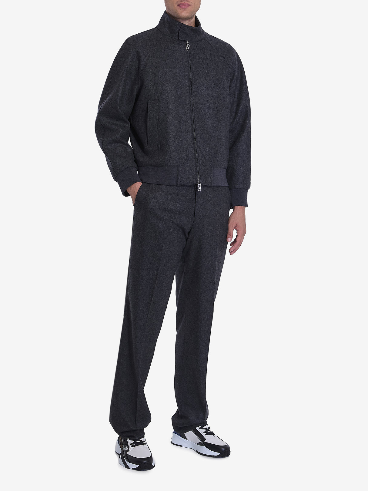 FENDI Straight-Leg Pleated Cashmere Trousers