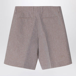 FENDI Men's Jacquard Bermuda Shorts - Size 48