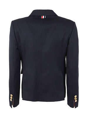 THOM BROWNE High Armhole Wool Gabardine Sportcoat