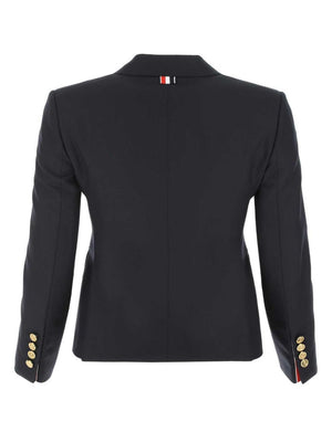 THOM BROWNE Cropped Single Breasted Blazer for Women