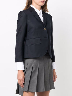 THOM BROWNE Cropped Single Breasted Blazer for Women