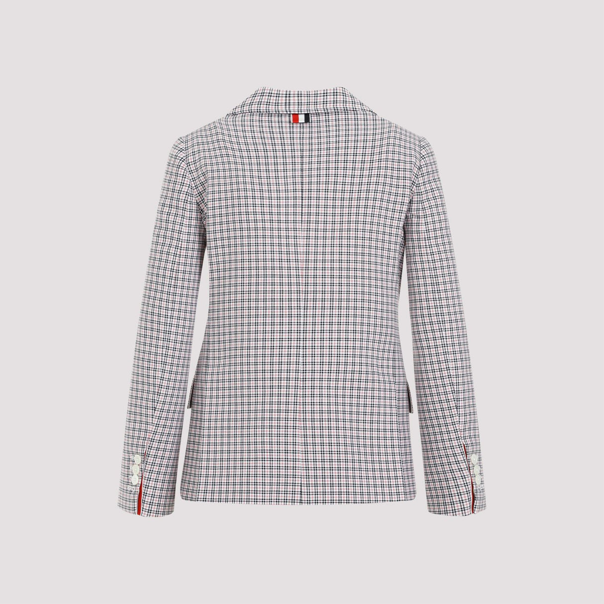 THOM BROWNE Mini Check Cotton Jacket for Women