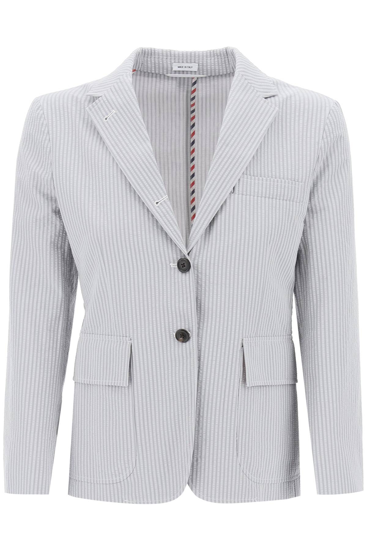 THOM BROWNE Cotton Jacket for Women - SS24 Collection