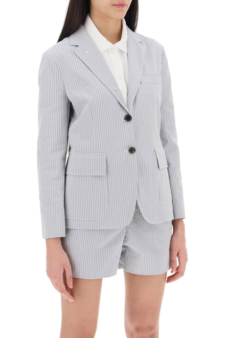 THOM BROWNE Cotton Jacket for Women - SS24 Collection