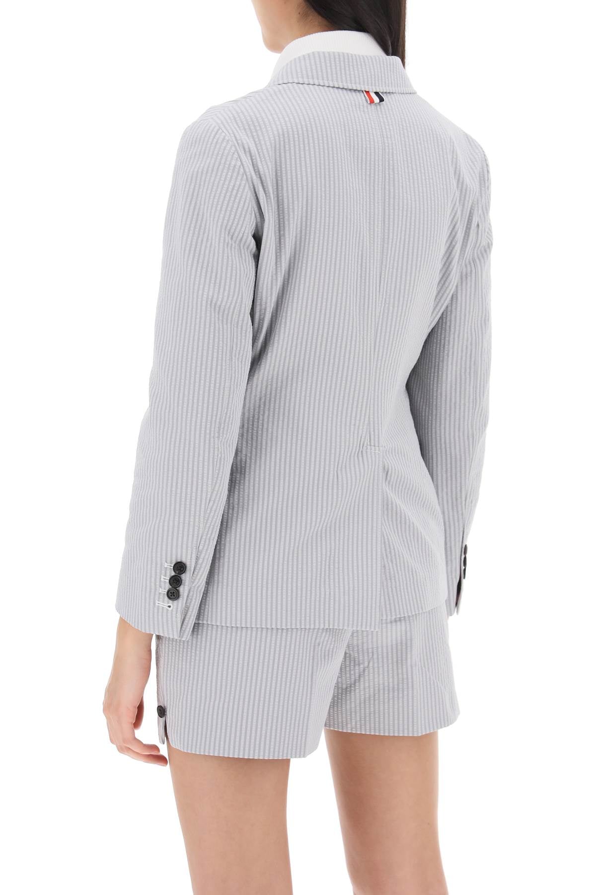 THOM BROWNE Cotton Jacket for Women - SS24 Collection