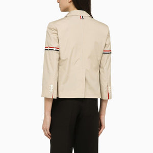 THOM BROWNE Mini Cotton Blend Short Blazer