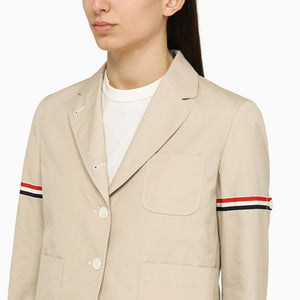 THOM BROWNE Mini Cotton Blend Short Blazer