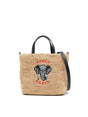 KENZO Elephant Embroidered Logo Tote Handbag 28X21X11 CM