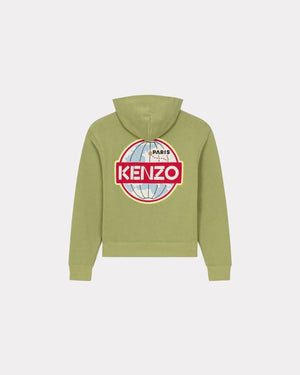 KENZO メンズ用オリジナルセージグリーンフーディー - SS24コレクション