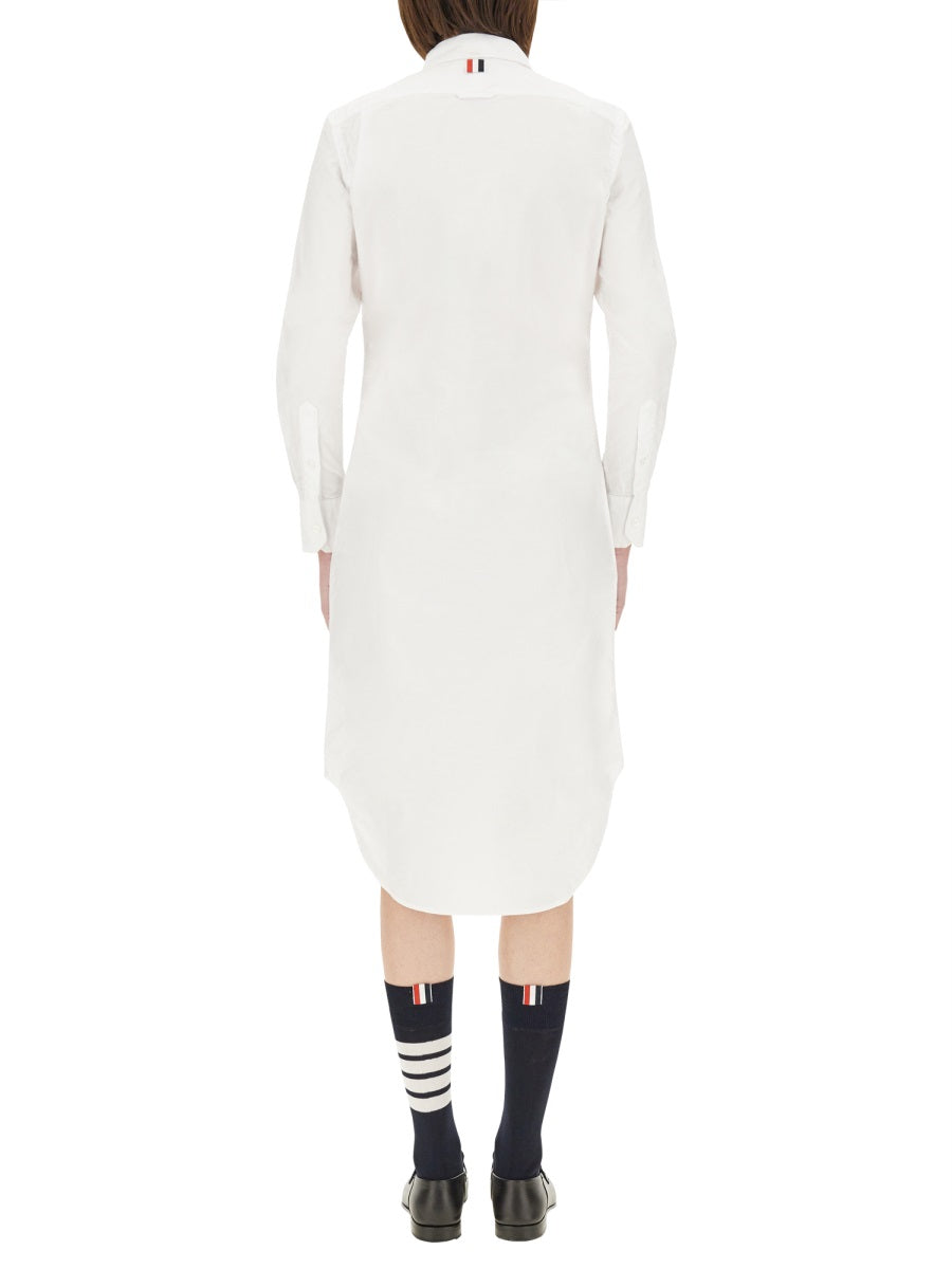 THOM BROWNE Shirt Dress with Elegant Design - Size 40