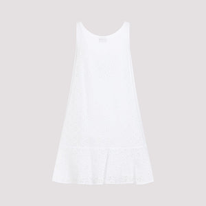 KENZO Anglaise Mini Dress in White for Women