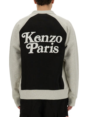 KENZO Multi-Color Cotton Sweatshirt Cardigan - Size L