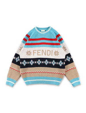 FENDI KIDS Mini Jacquard Sweater for Girls