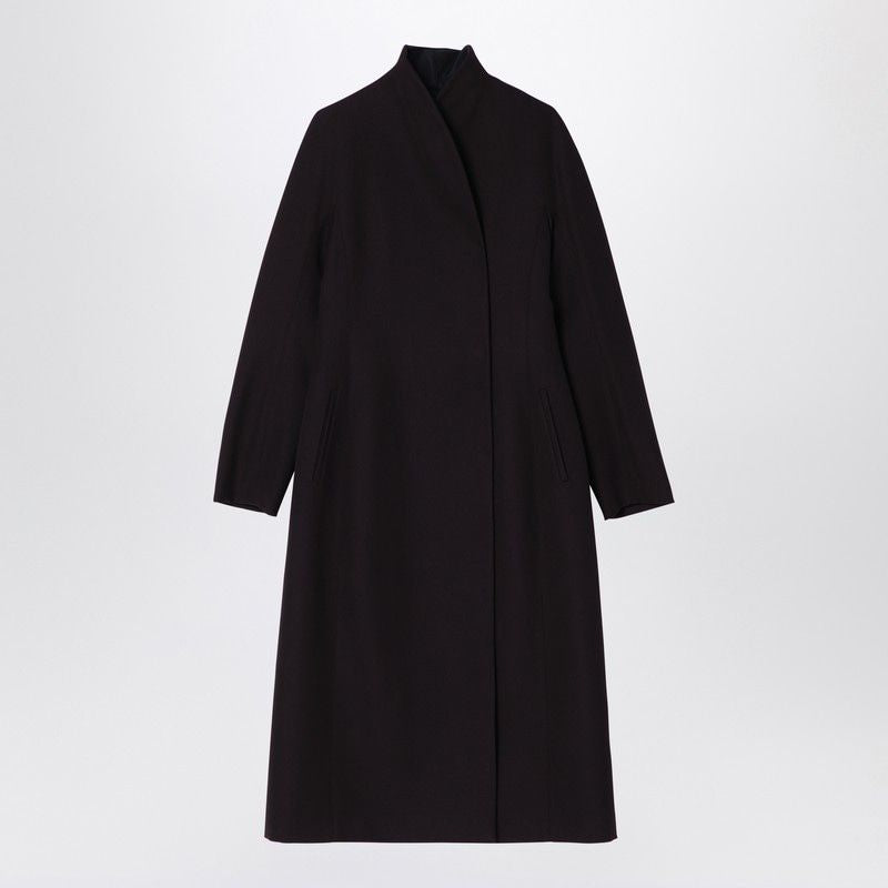 FENDI Long Dark Purple Wool Jacket for Women