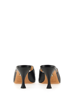 THOM BROWNE Chic Flat Penny Sandals with 7.5 cm Heel for Women