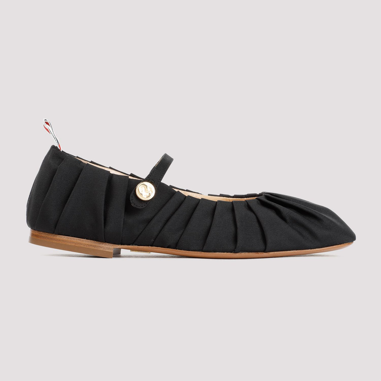 THOM BROWNE Elegant Silk Ballerina Flats for Women