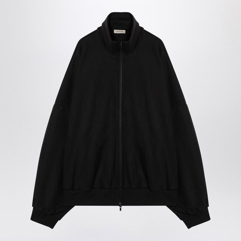 FEAR OF GOD High Collar Overfit Cotton and Wool Sweatshirt