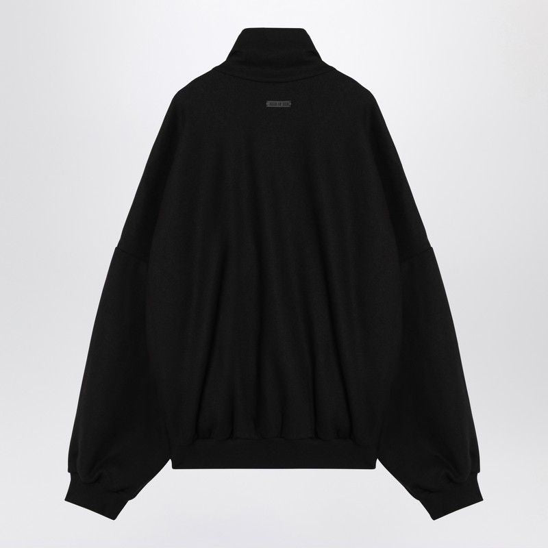 FEAR OF GOD High Collar Overfit Cotton and Wool Sweatshirt