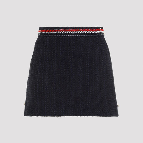 THOM BROWNE Thigh Length Side Tab Skirt