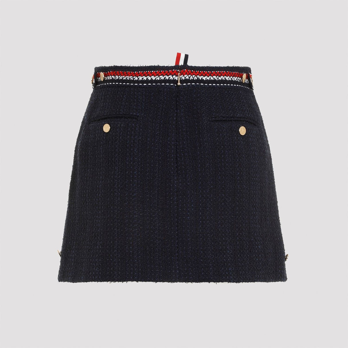 THOM BROWNE Thigh Length Side Tab Skirt