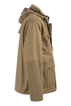 HERNO Beige Cotton Gabardine Field Jacket - Men's Mid-Season Must-Have