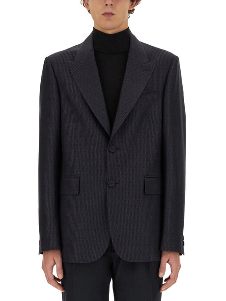 FENDI Single-Breasted Jacket - Regular Fit, Size 52