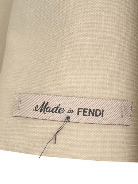 FENDI ベージュカラーのメンズボタンブレザー - SS24 コレクション