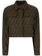 FENDI Concealed Front Fastening Jacket with Flap Pockets