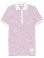 THOM BROWNE Cotton Polo Dress with Button Placket for Women