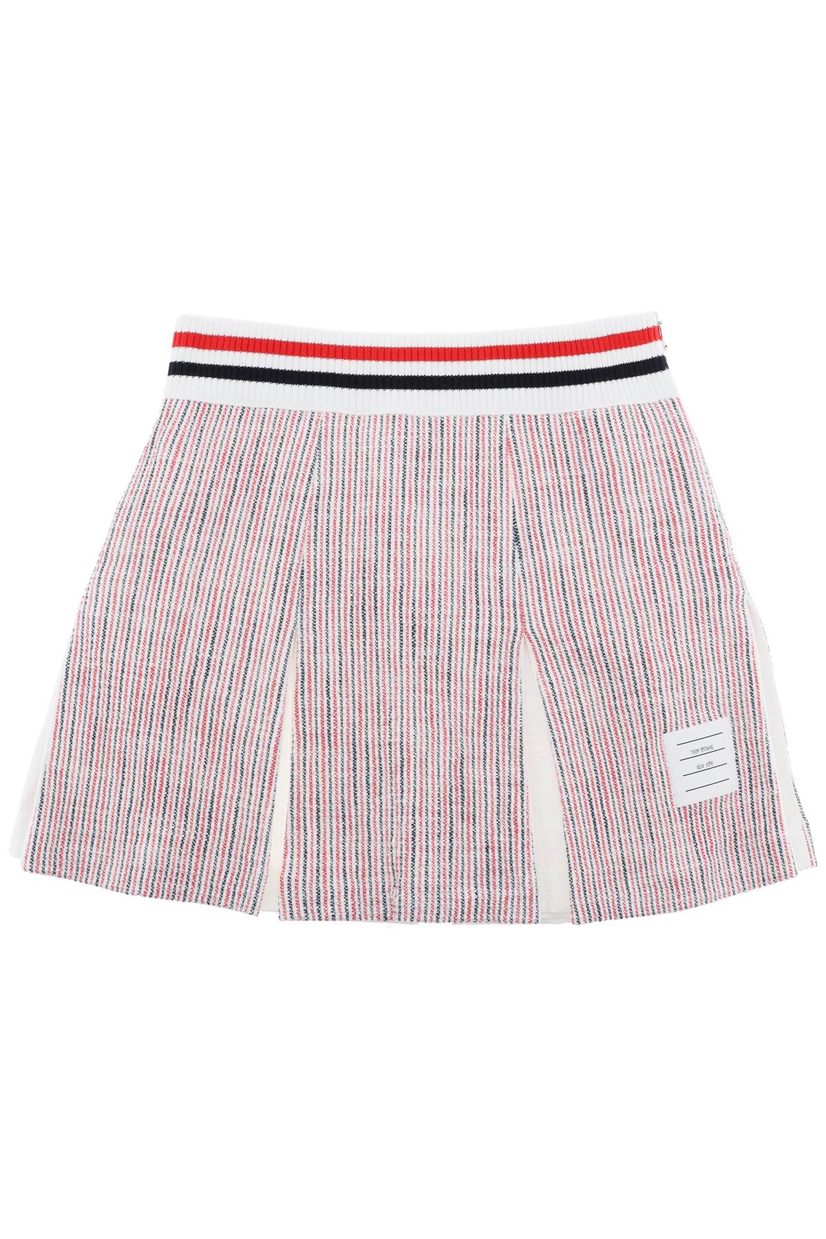 THOM BROWNE カラフルなプリーツミニスカート　女性用