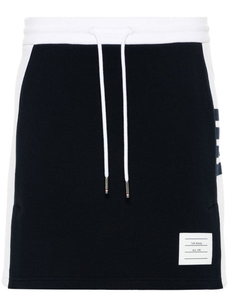 THOM BROWNE Classic Solid Blocked Mini Skirt