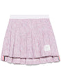 THOM BROWNE RWB Stripe Cotton A-Line Mini Skirt