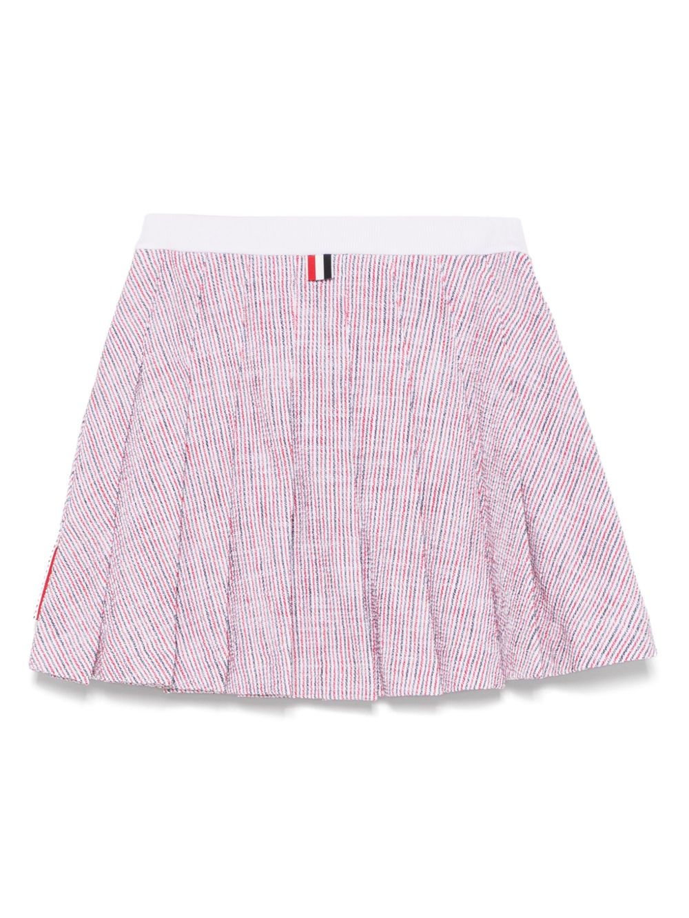 THOM BROWNE RWB Stripe Cotton A-Line Mini Skirt