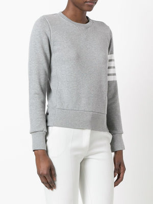 THOM BROWNE Women's 4-Bar Cotton Crewneck Sweatshirt