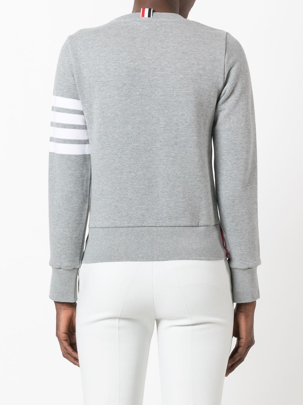 THOM BROWNE Women's 4-Bar Cotton Crewneck Sweatshirt