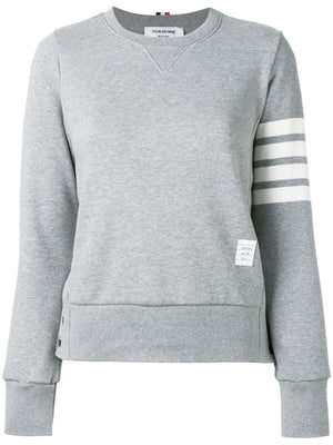 THOM BROWNE Women's 4-Bar Cotton Crewneck Sweatshirt