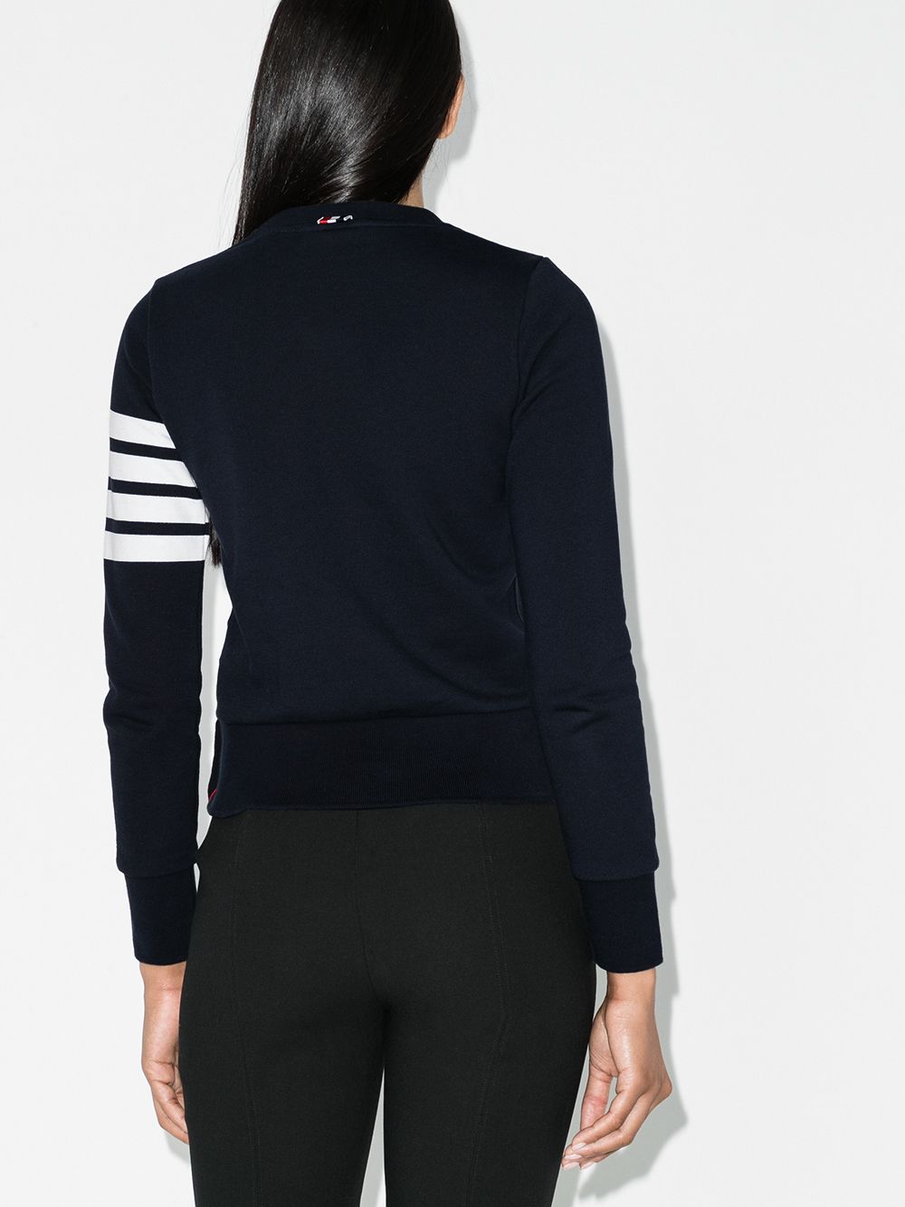 THOM BROWNE Women's 4-Bar Cotton Crewneck Sweatshirt