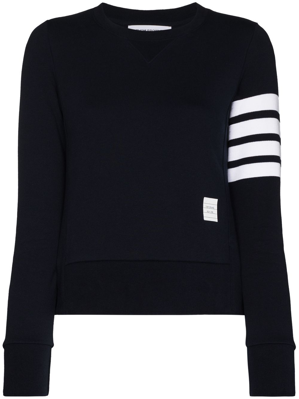 THOM BROWNE Women's 4-Bar Cotton Crewneck Sweatshirt