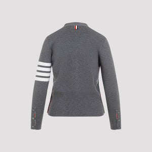 THOM BROWNE Classic Virgin Wool Cardigan