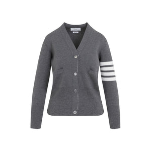 THOM BROWNE Classic Virgin Wool Cardigan