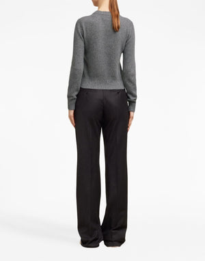 AMI PARIS Cashmere Blend Logo Sweater for Women - FW24 Collection