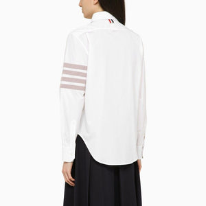 THOM BROWNE Button-Down Collar Cotton Shirt