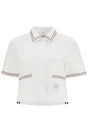 THOM BROWNE Cropped Oxford Mini Shirt for Women