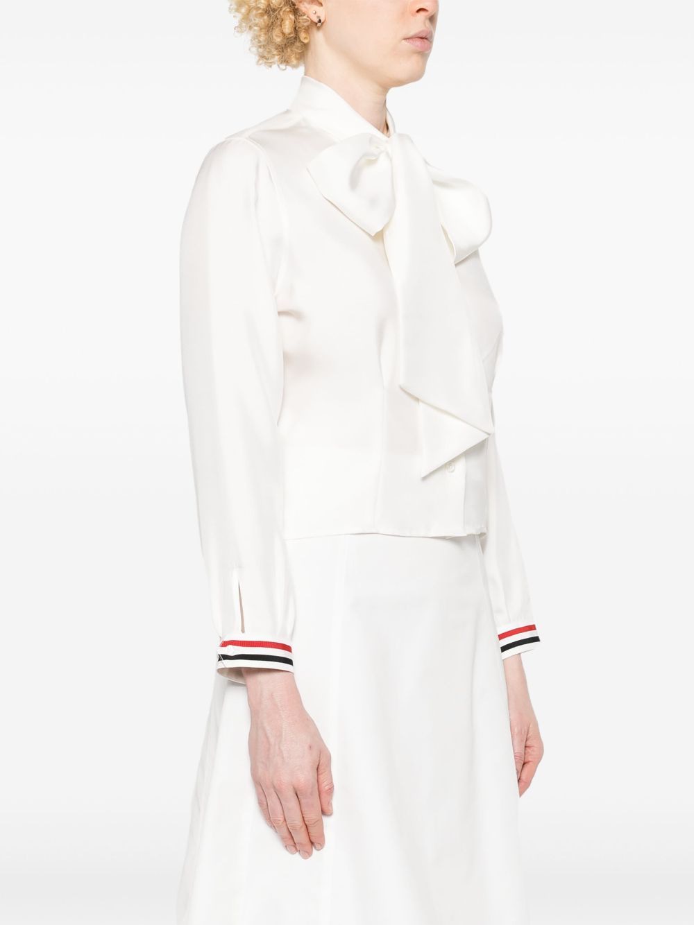 THOM BROWNE RWB Striped Mini Shirt for Women