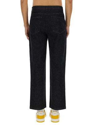 FENDI Men's Regular Fit Long Jeans