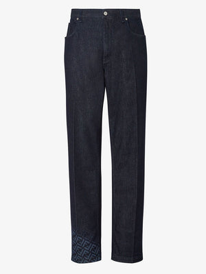 FENDI Regular-Fit Cotton Jeans for Men