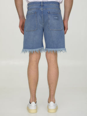 FENDI Men's Mini Washed Shorts