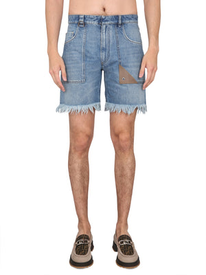 FENDI Men's Denim Bermuda Shorts - Five Pocket Style