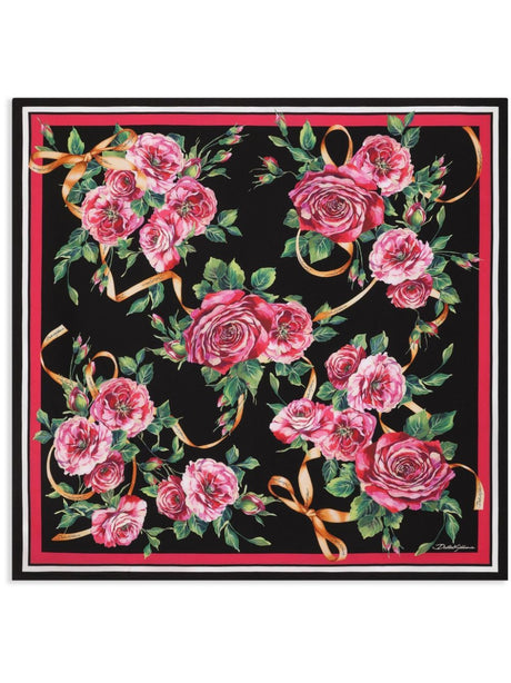 DOLCE & GABBANA Elegant Silk Foulard 90X90 for Women